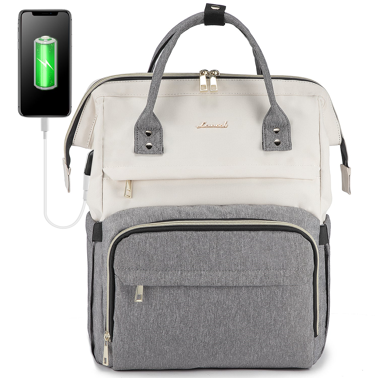 LOVEVOOK Laptop Backpack 13-17" USB Travel School Bag for Women Business