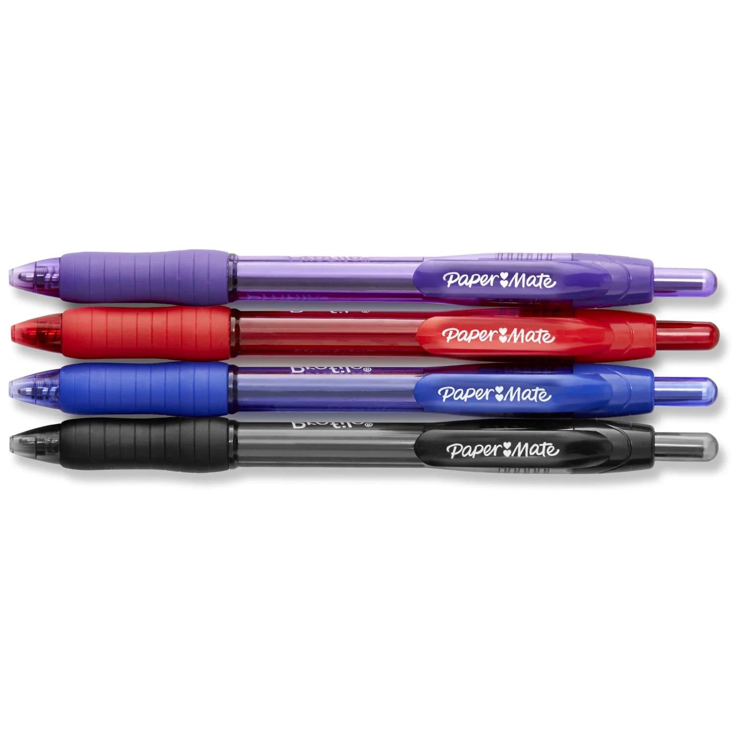 Profile Retractable Ballpoint Pens, Bold Point (1.4Mm), Assorted Colors, 4 Count