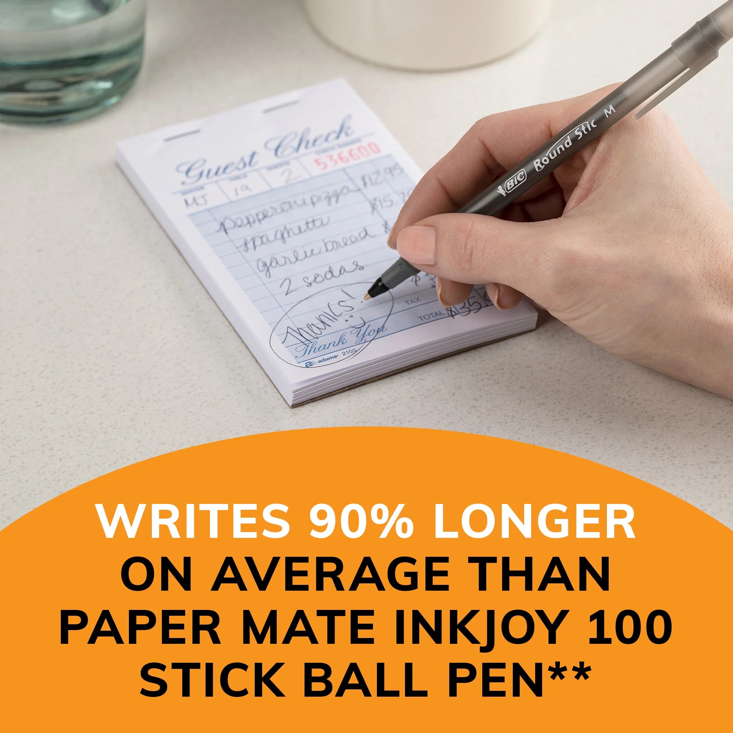 round Stic Xtra Life Assorted Ink Ballpoint Pens, Medium Point, 1.0Mm, 60 Count