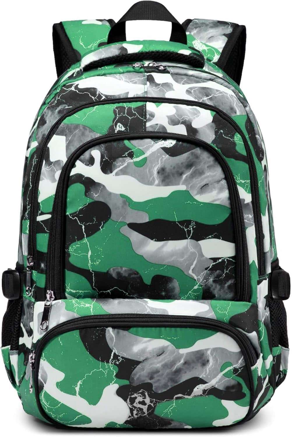 Kids Backpack for Boys and Girls Elementary Book Bags Primary Middle School Bookbags for Teens Back to School Gifts for Son 17" Mochila Escolares Para Niños De 8 9 10 Camo Green