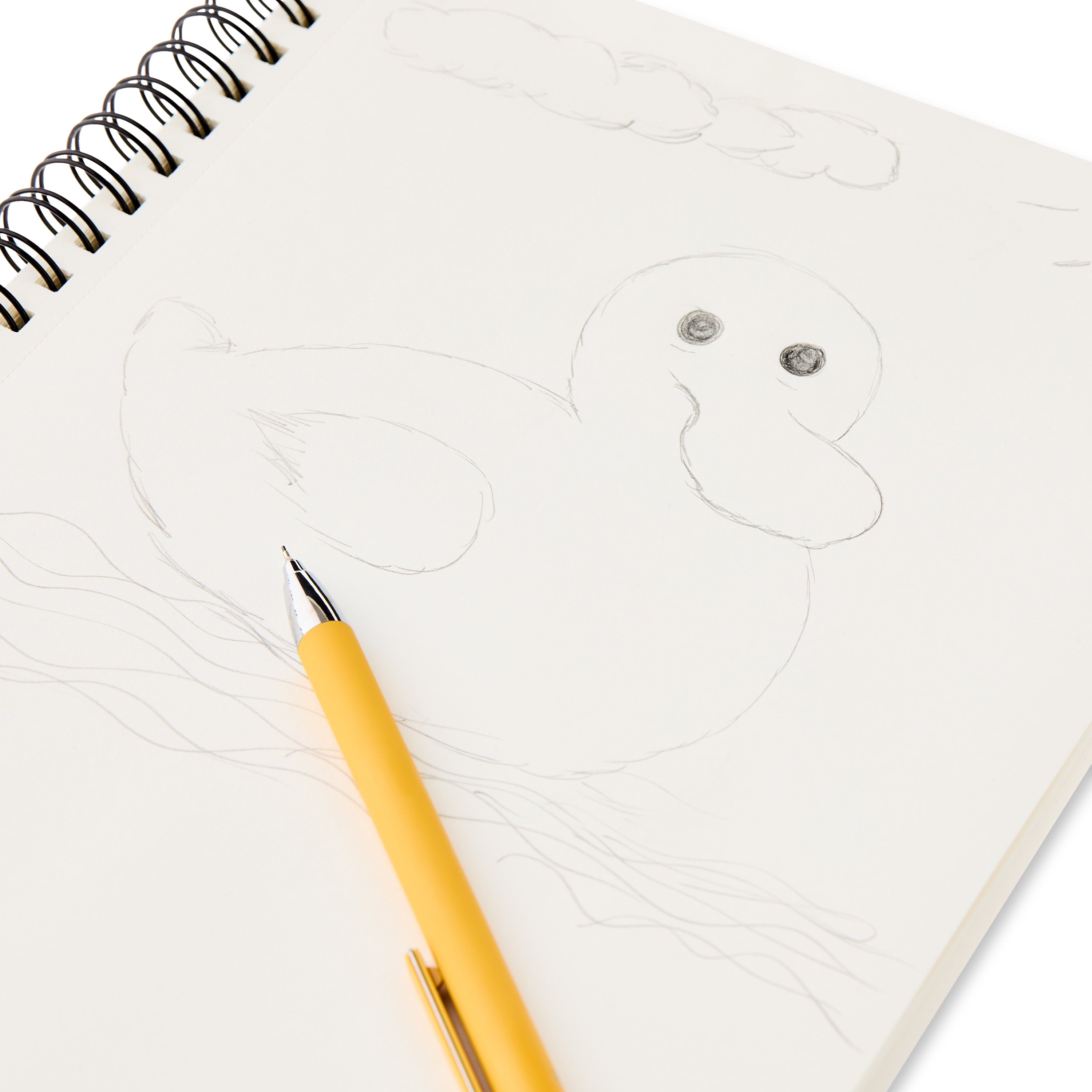 12" X 9" Spiral Sketch Book, 75 Sheets of White, Acid Free, Perforated Premium Drawing Paper