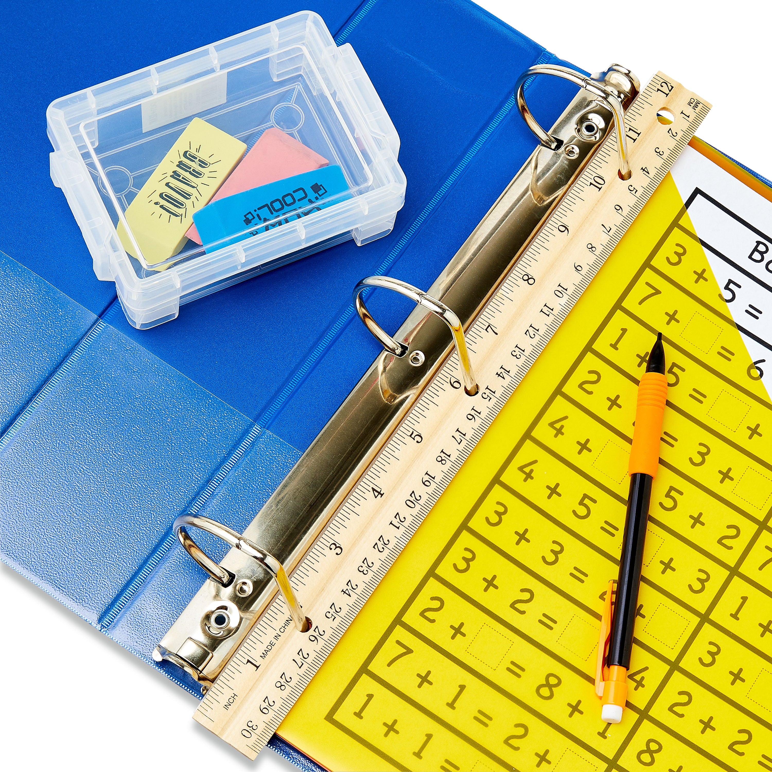 Pen + Gear 12" Wood Ruler (0.05Lb), Ideal for Elementary School to High School Educational Level