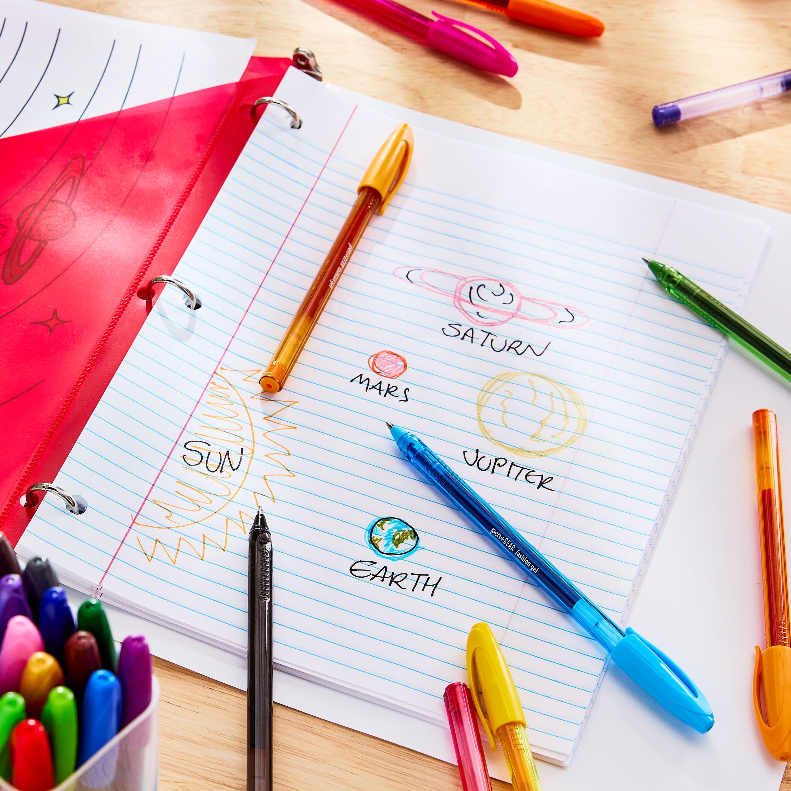 Gel Stick Pens, Medium Point, 0.7 Mm, Assorted Colors, 48 Count