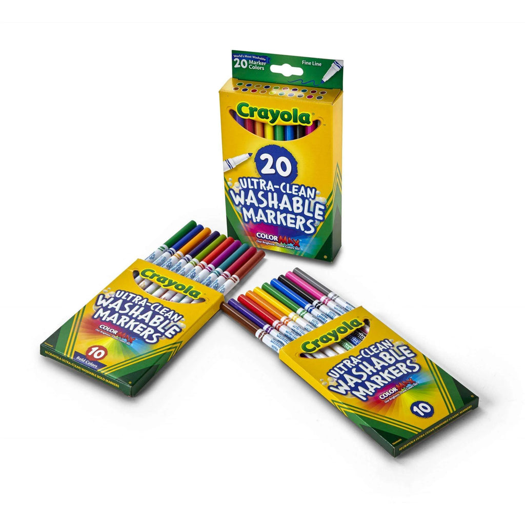 Ultra-Clean Washable Fine Line Markers, 20 Ct, School Supplies, Classroom Supplies for Teachers