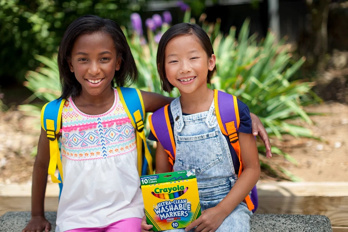 (4 Pack)  Ultra-Clean Washable Broad Line Markers, Art Supplies, Back to School Supplies, 10 Ct