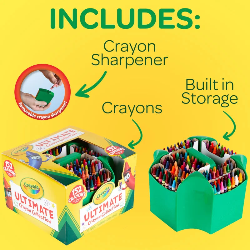 Ultimate Crayon Collection, Back to School Supplies, Teacher Supplies, 152 Bulk Crayons