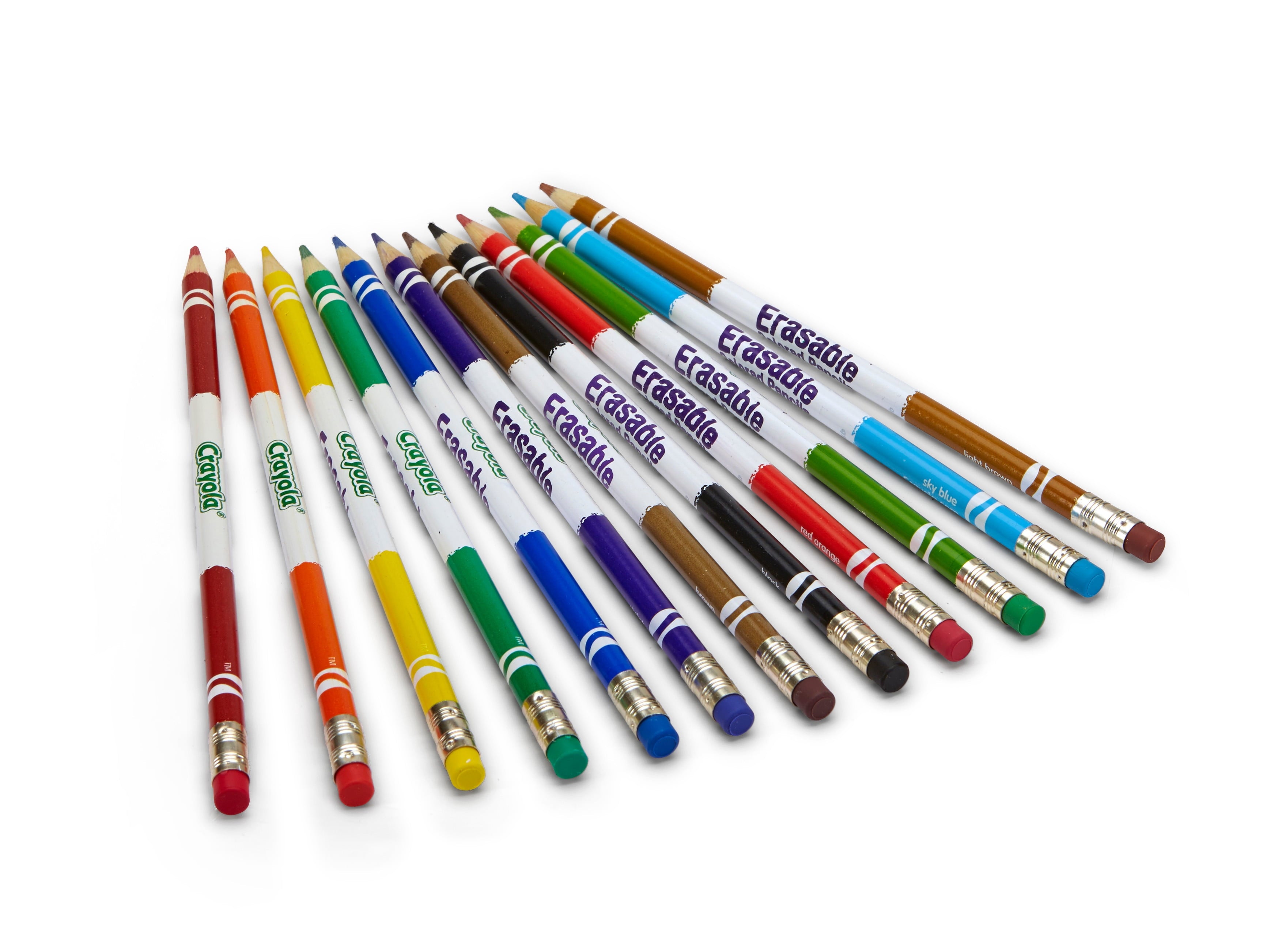 Erasable Colored Pencils, 12 Ct, School Supplies for Kids and Teachers, Classroom Supplies, Gift