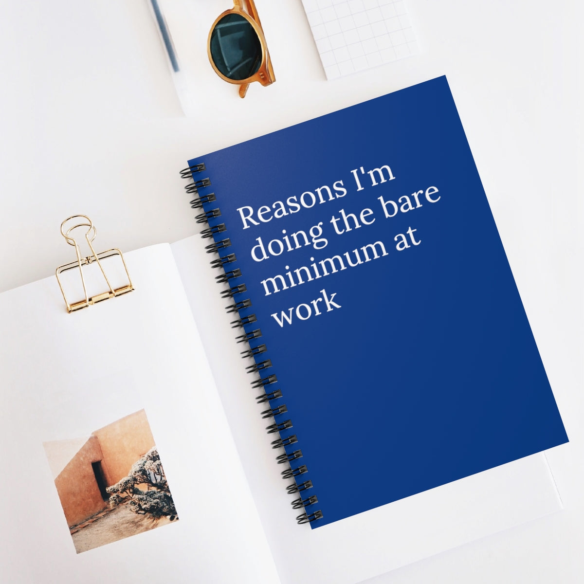 Reasons I'm Doing the bare minimum at work funny Notebook