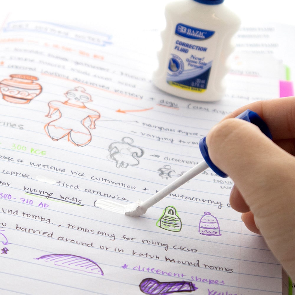 0.7 FL OZ (20 mL) Correction Fluid w/ Foam Brush (2/PK)