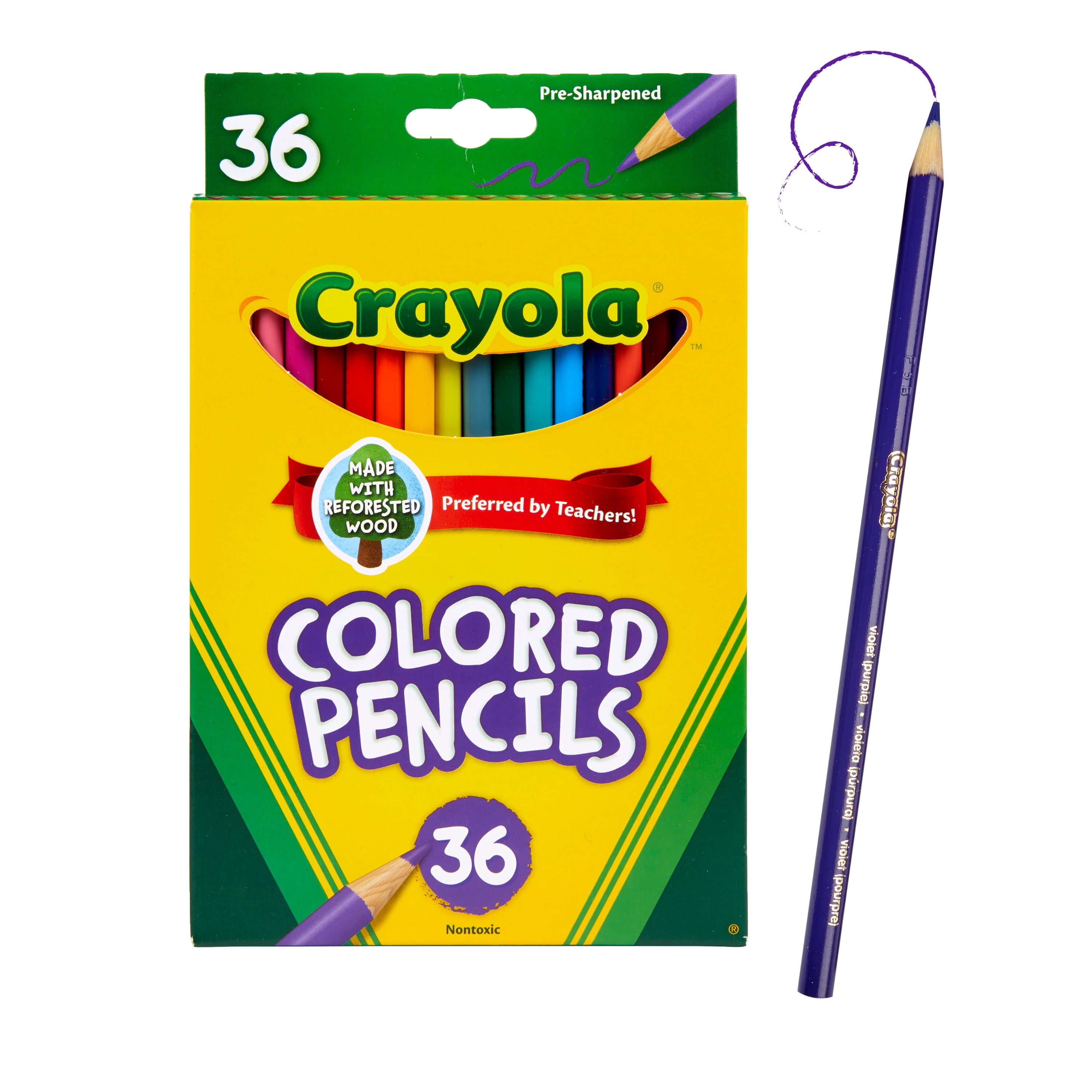 Colored Pencil Set, 36 Ct, Arts & Crafts, School Supplies, Gifts for Kids and Artists