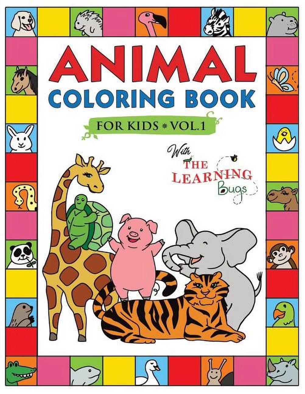 Animal Coloring Book for Kids with  Vol.1: Fun Children'S Coloring Book for Toddlers & Kids Ag, (Paperback)