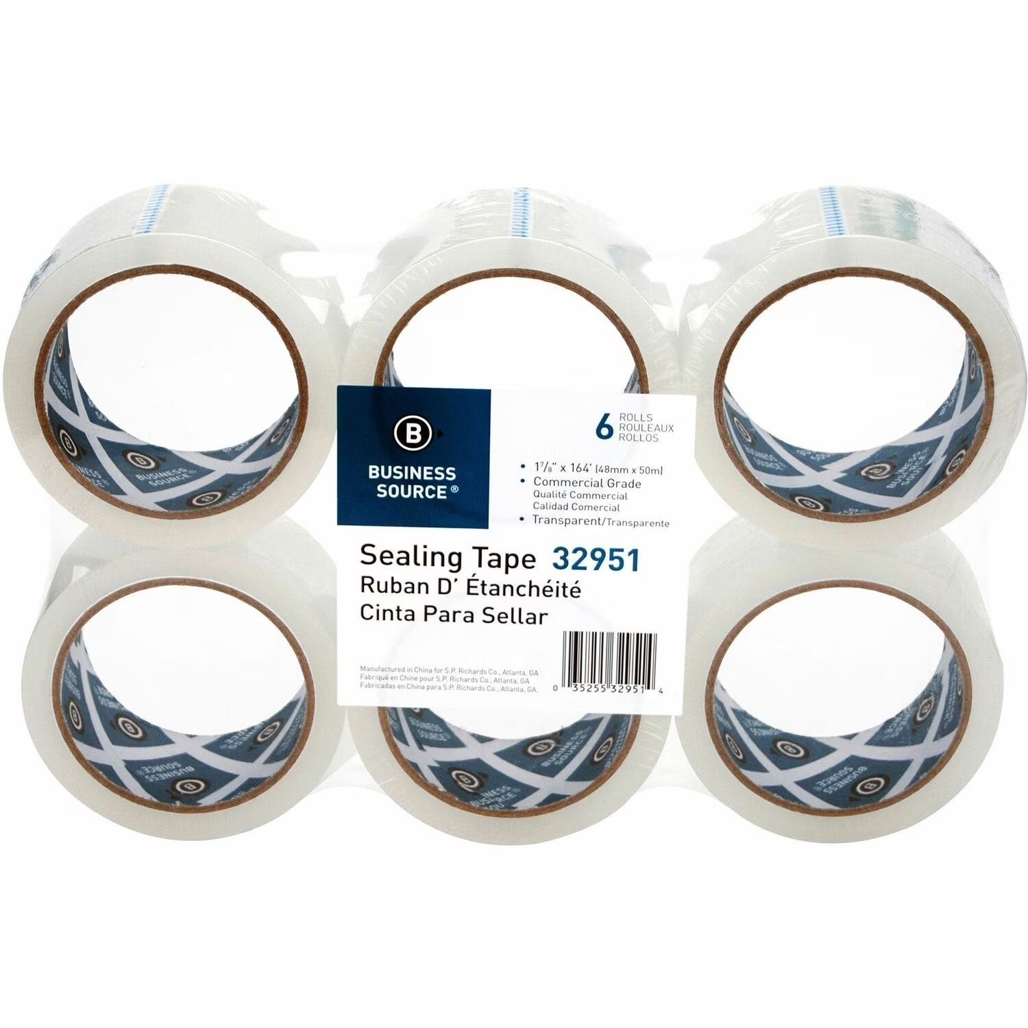 Sealing Tape 1.6 Mil 1-7/8"X164' 6/PK Clear 32951