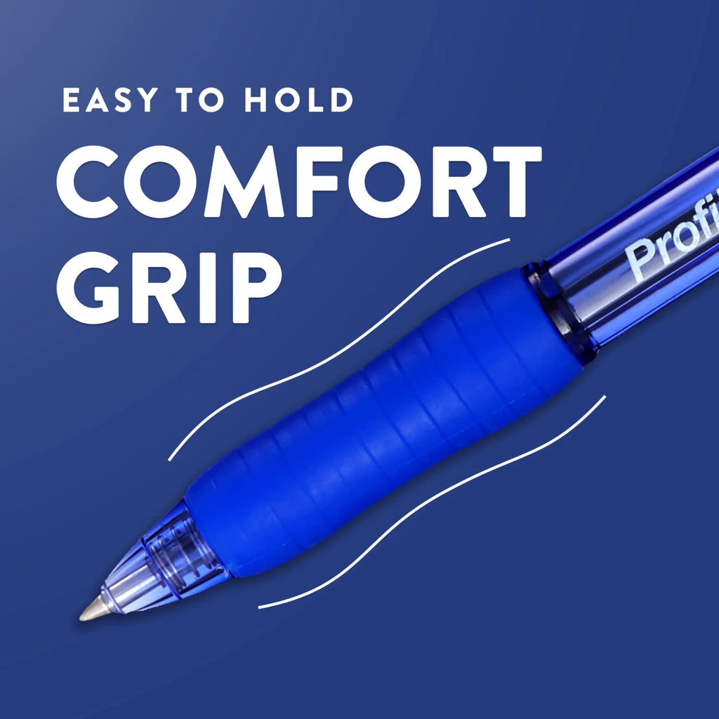 Profile Retractable Gel Pens, 0.7 Mm, Black, 4 Count