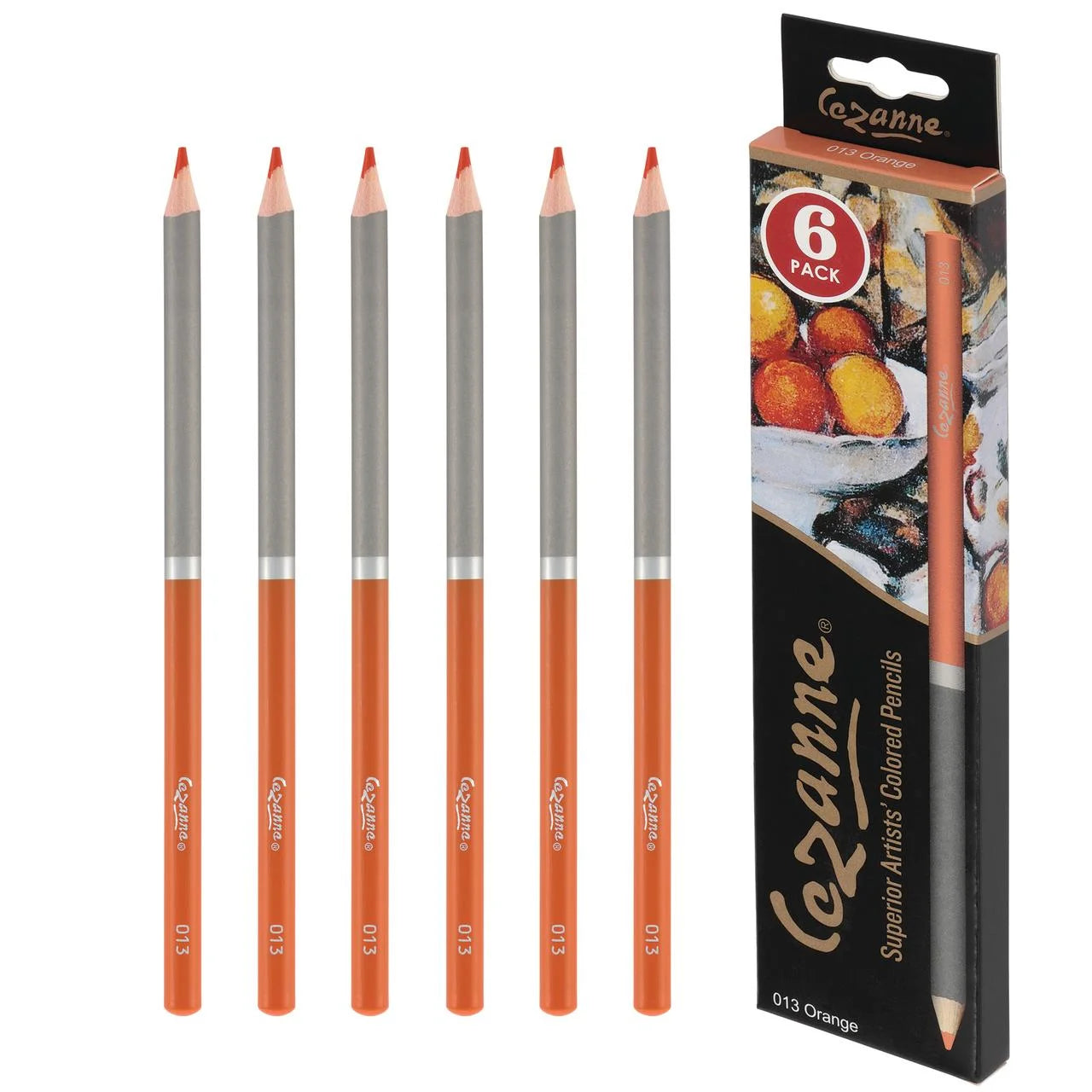 Premium Colored Pencils Orange 6 Pack - Highly-Pigmented Drawing Pencils - Coloring Pencils for Drawing, Blending, Coloring, and More