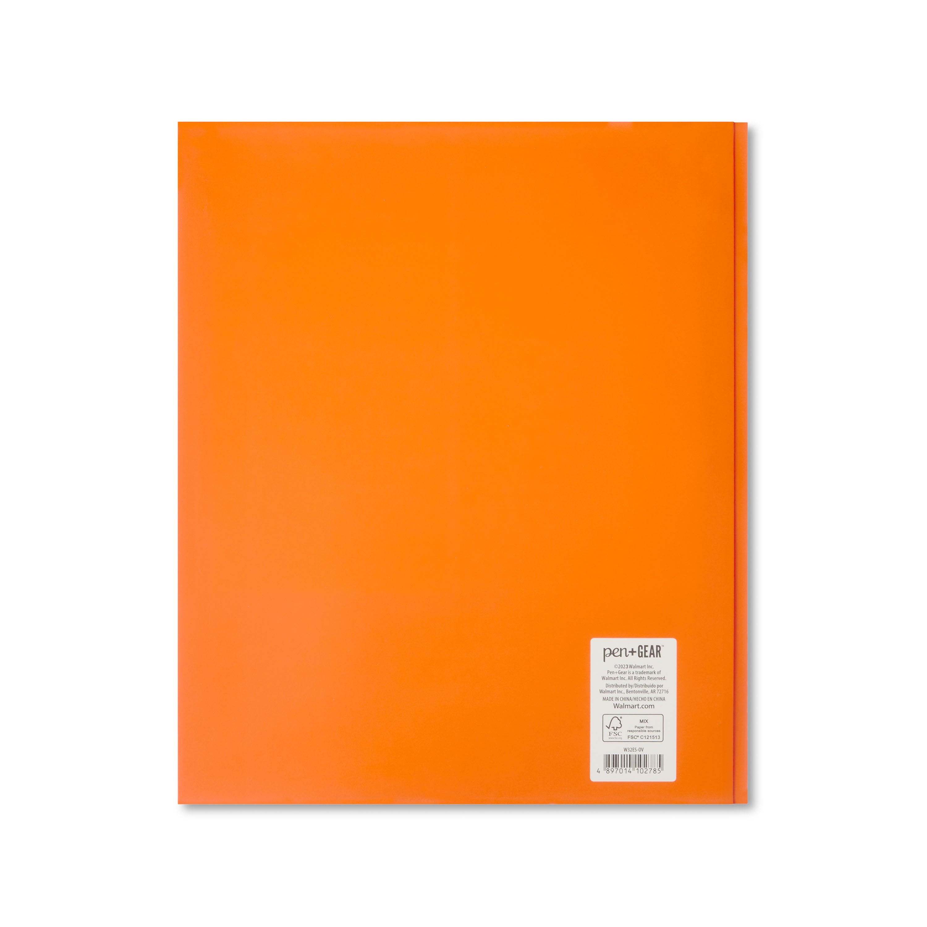Letter Size 3-Prong Paper Folder, 9.5" X 11.5", Orange