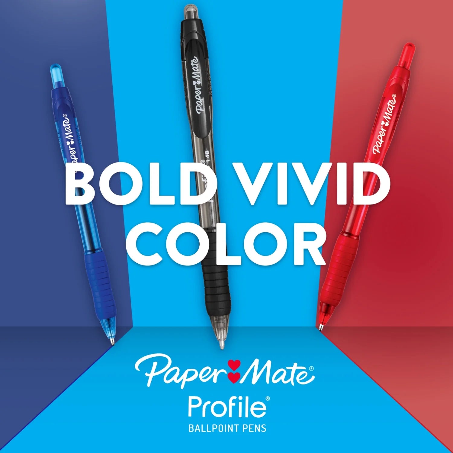 Profile Ballpoint Pen, Retractable, Bold 1.4 Mm, Assorted Ink and Barrel Colors, 8/Pack