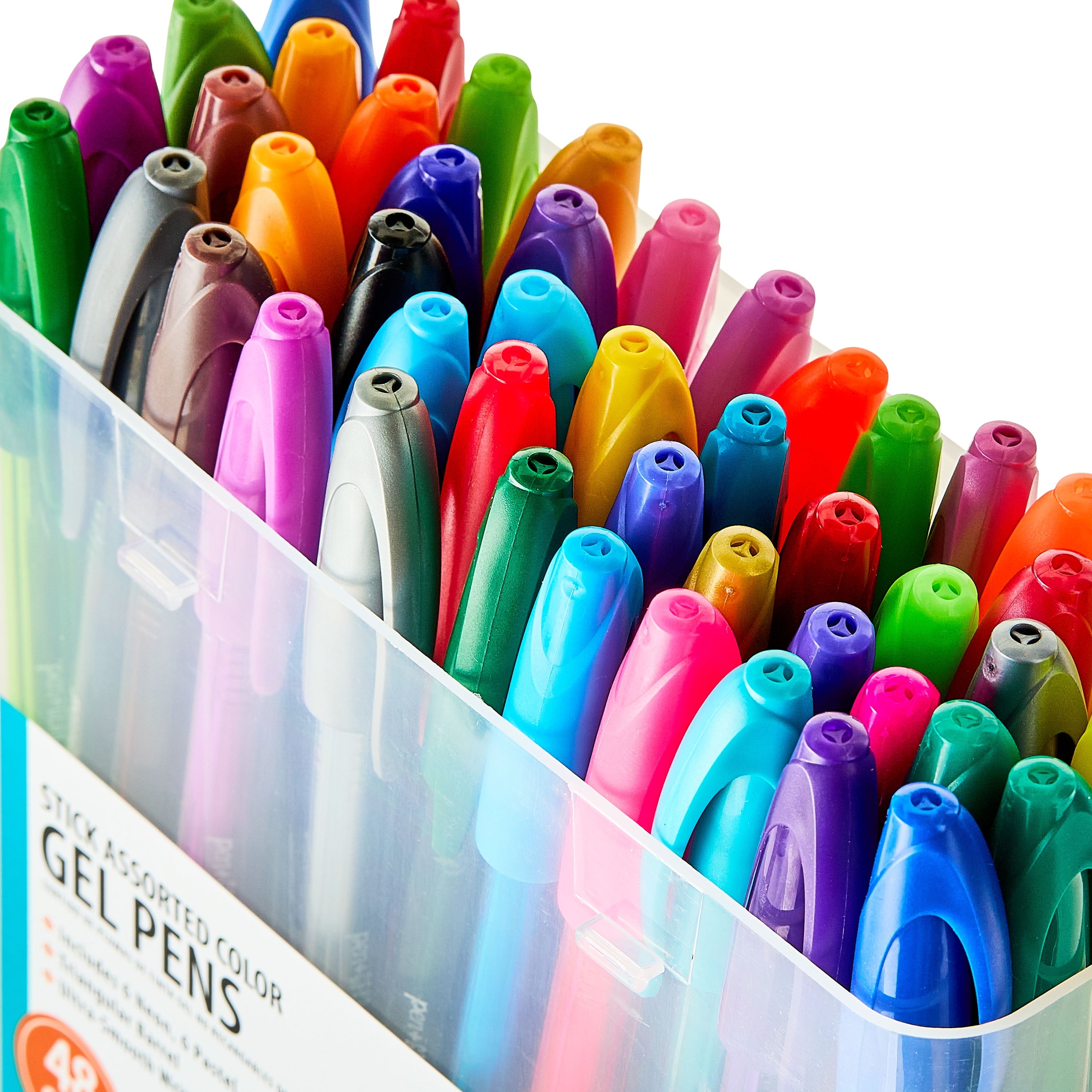 Gel Stick Pens, Medium Point, 0.7 Mm, Assorted Colors, 48 Count