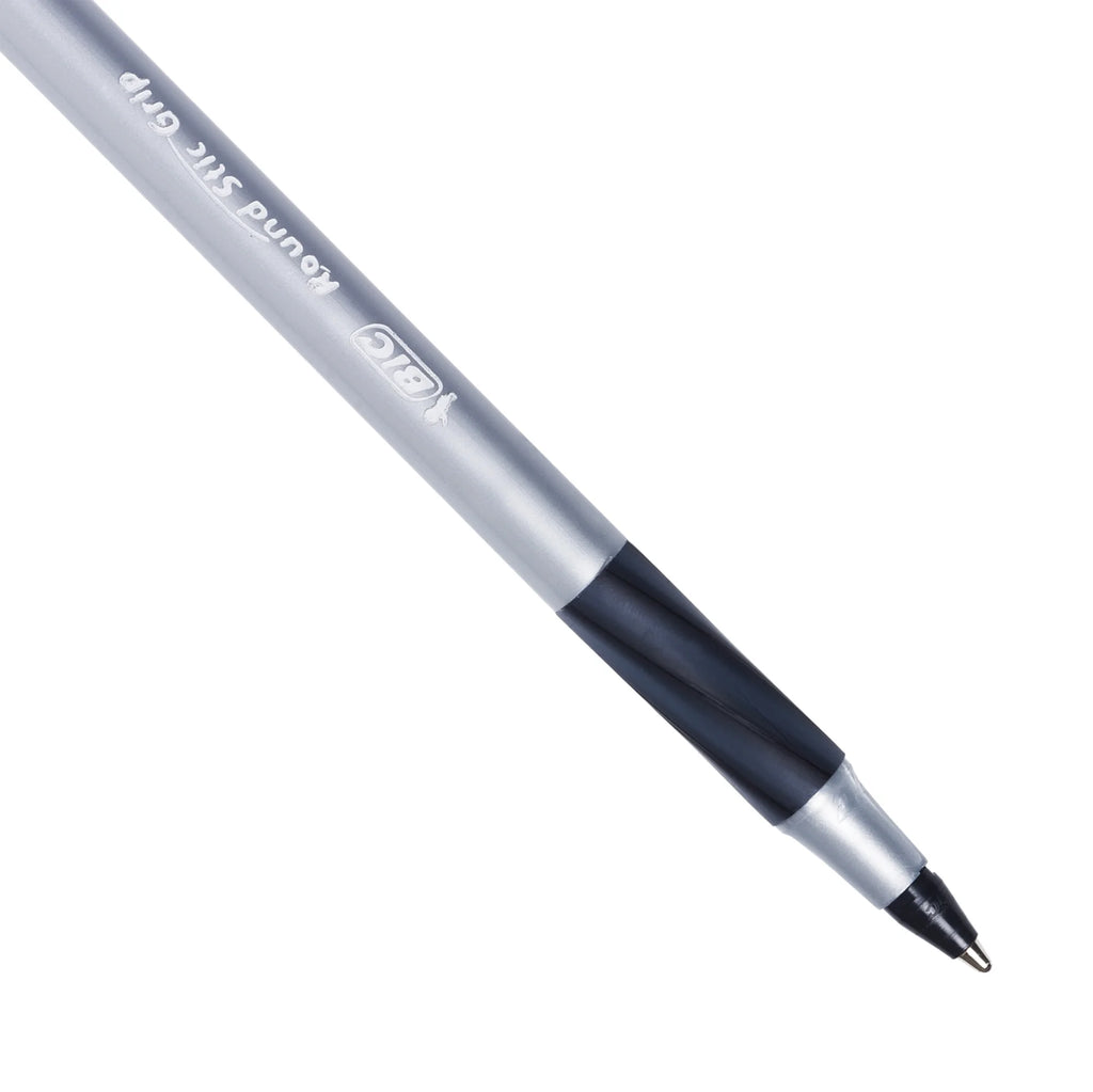 round Stic Xtra Comfort Ballpoint Pen, Bold Point, 1.2 Mm, Black Ink, 24 Count