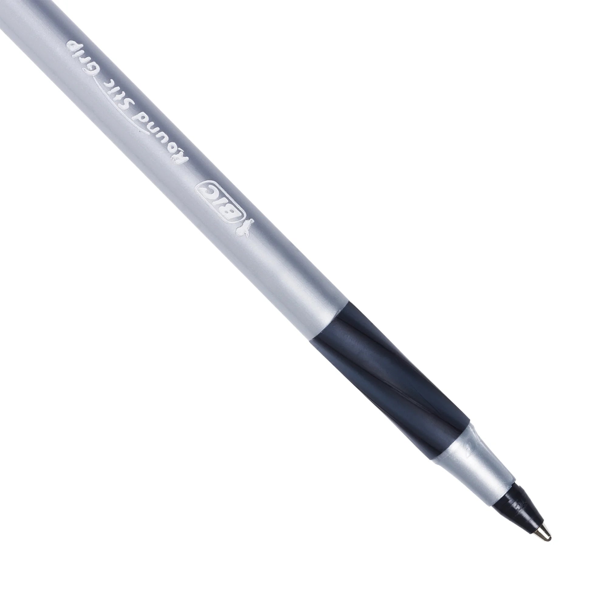 round Stic Xtra Comfort Ballpoint Pen, Bold Point, 1.2 Mm, Black Ink, 24 Count