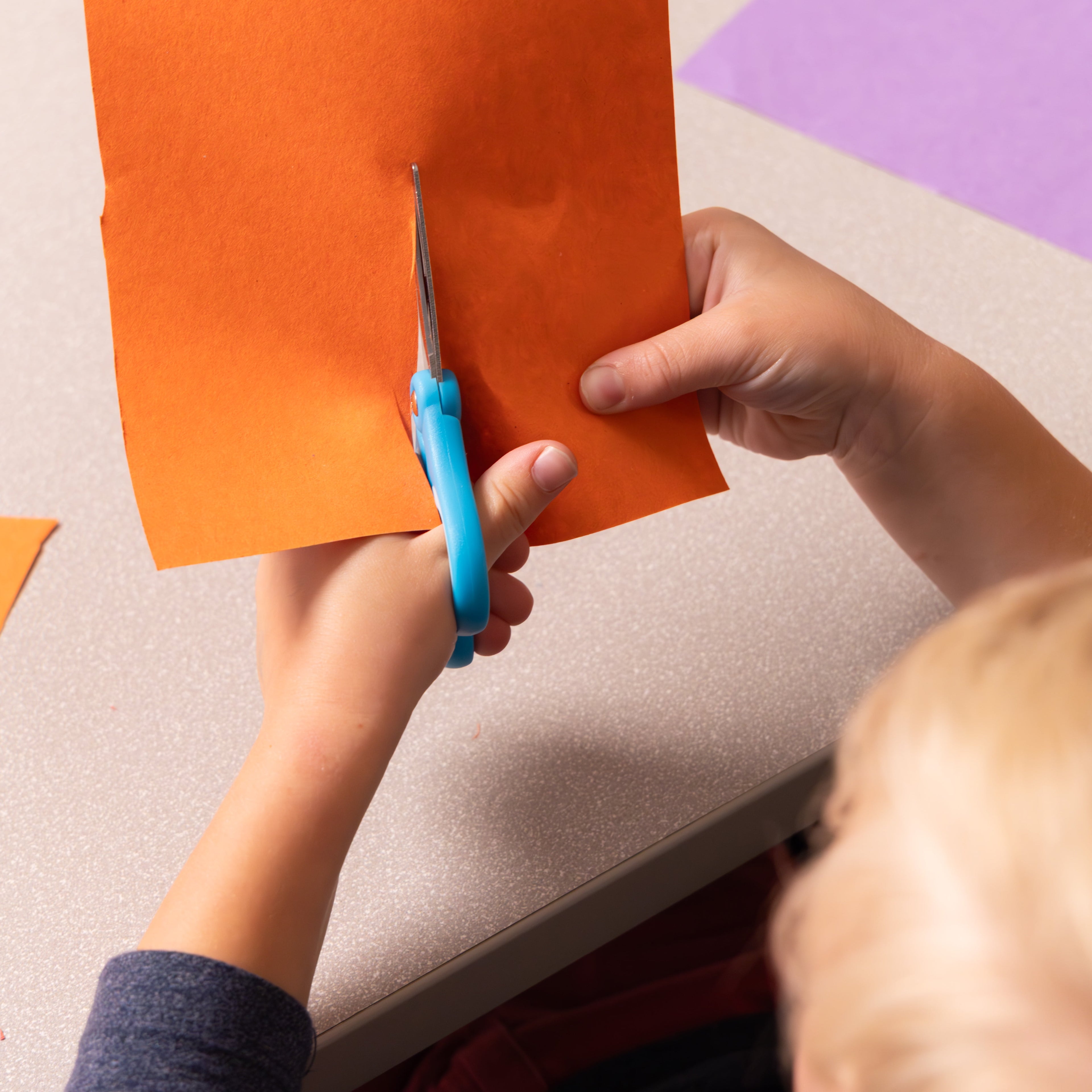 5-Inch Blunt-Tip Kids Scissors, Age 4-7, School Supplies, Multi-Purpose, Blue