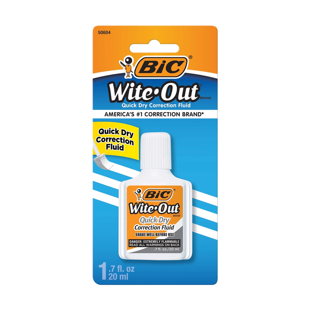 (6 Pack)  Wite-Out Correction Fluid, 20 Ml Bottle, White, Pack of 1