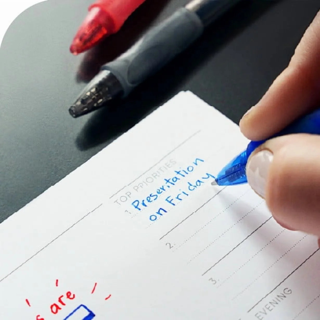 Gelocity Original Red Gel Pens, Medium Point (0.7Mm), 12-Count Pack