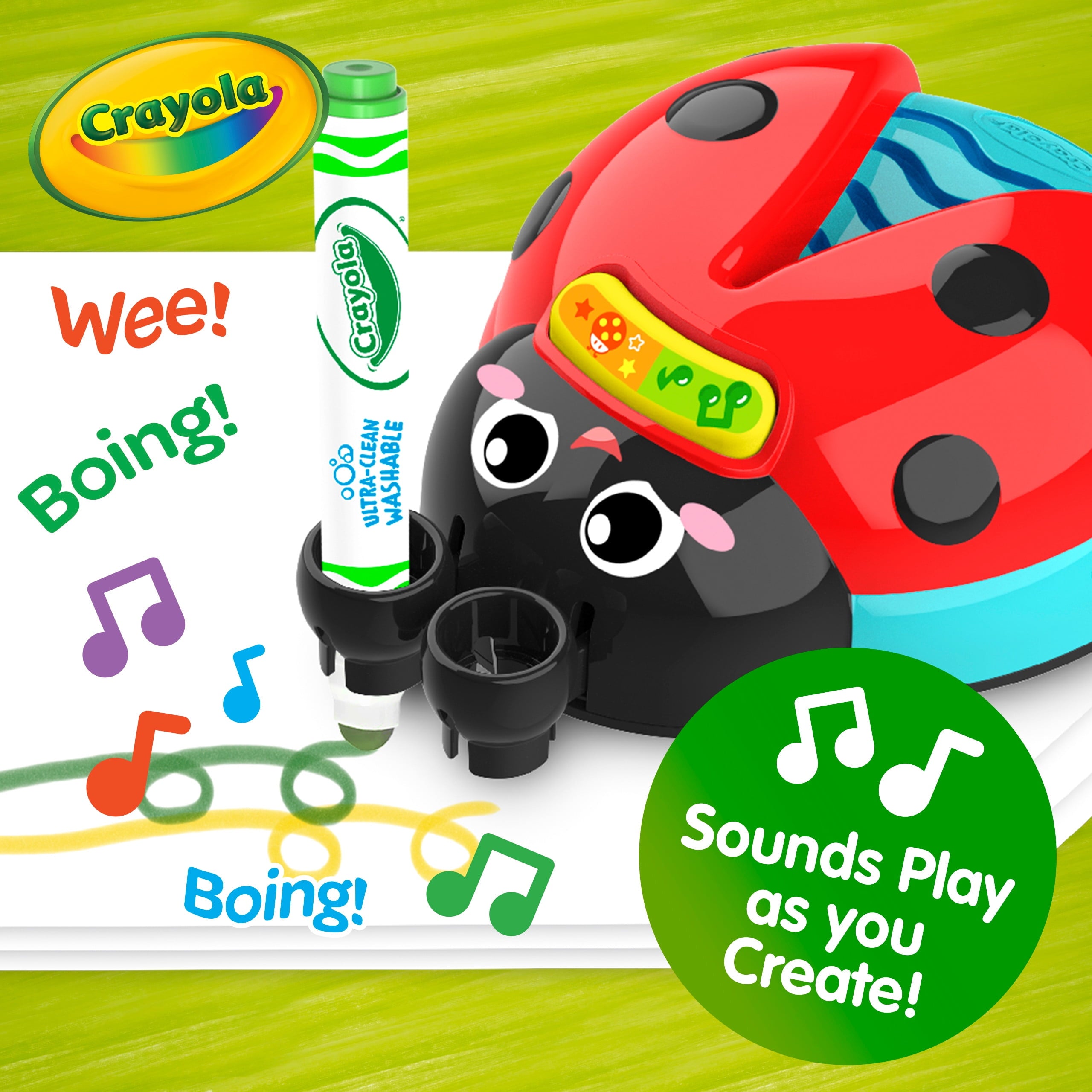 Musical Color Bug, Toddler Sensory Toy, Crafts, Musical Gifts for Toddlers, Ages 2, 3, 4