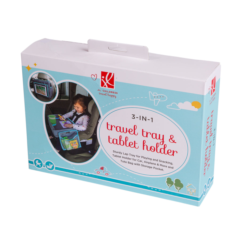 3-In-1 Travel Lap Tray and Ipad Tablet Holder for Kids. 3 and Up