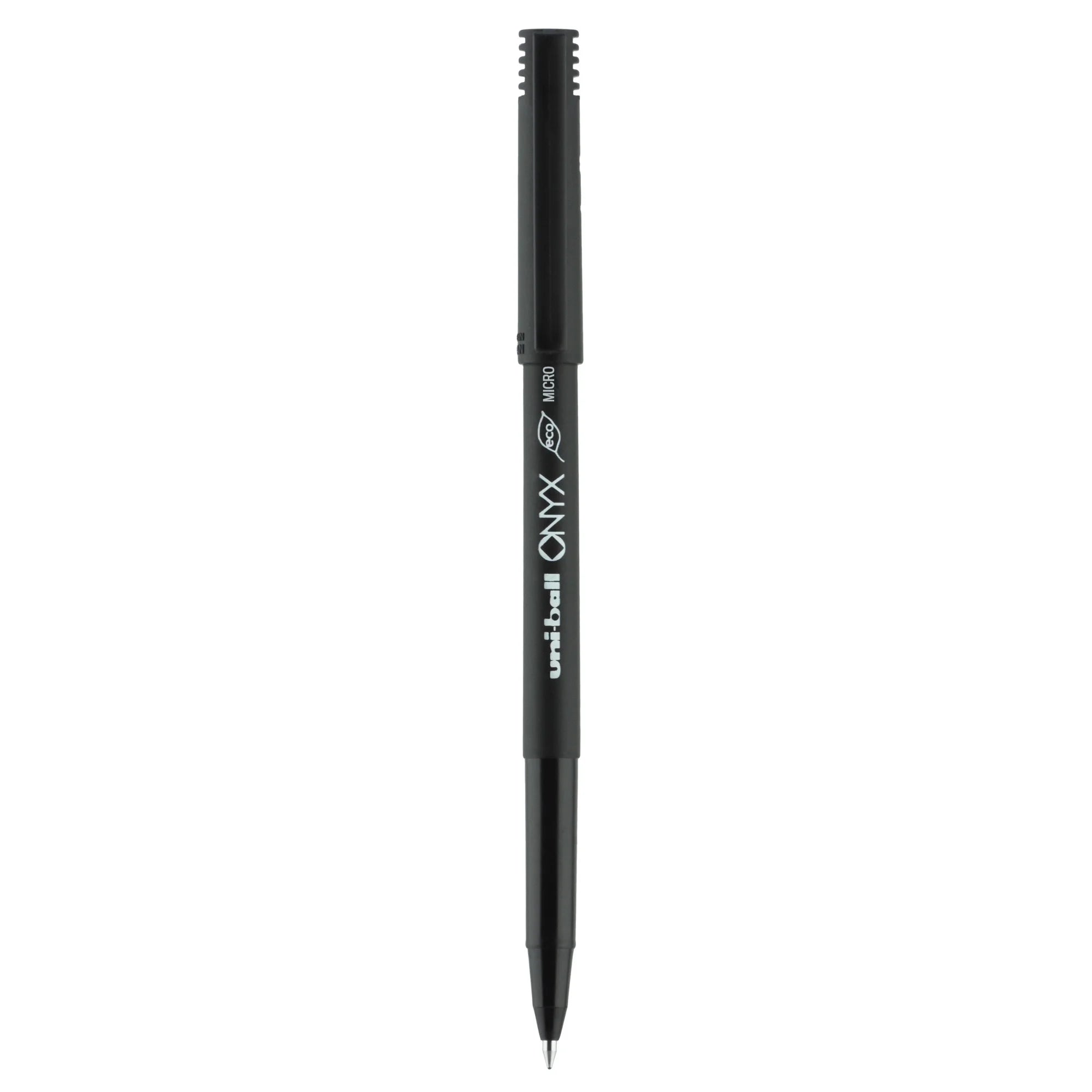 ONYX Rollerball Pens, Micro Point (0.5Mm), Black Ink, 12 Count