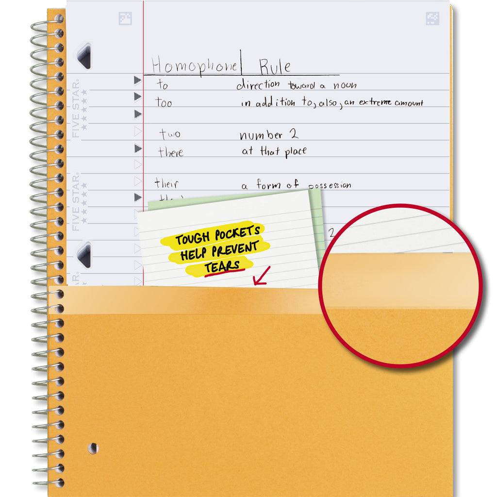 1 Subject Wide Ruled Notebook plus Study App, 8" X 10.5", Forest Green, Poly, Spiral, 100 Sheets