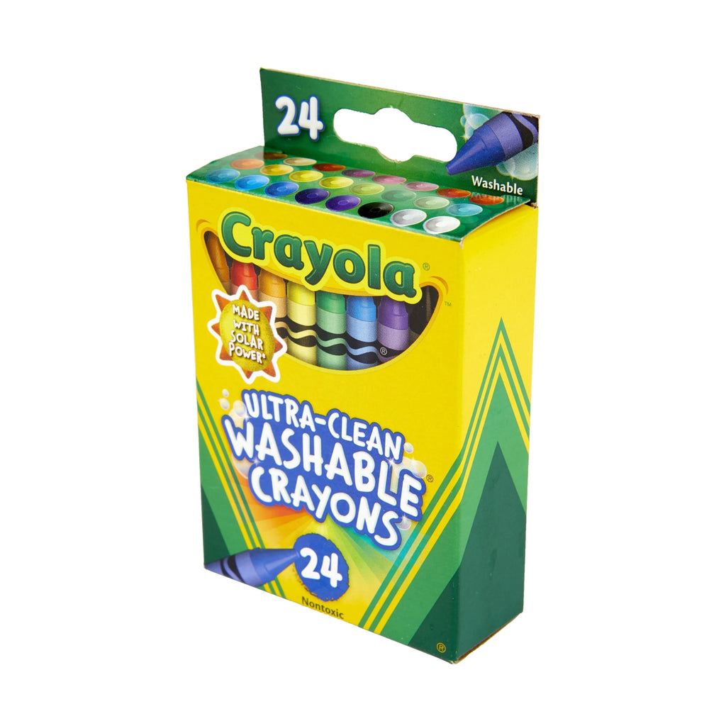 Ultra-Clean Washable Crayons, 24 Ct, School Supplies for Kids, Art Supplies, Gifts for Kids