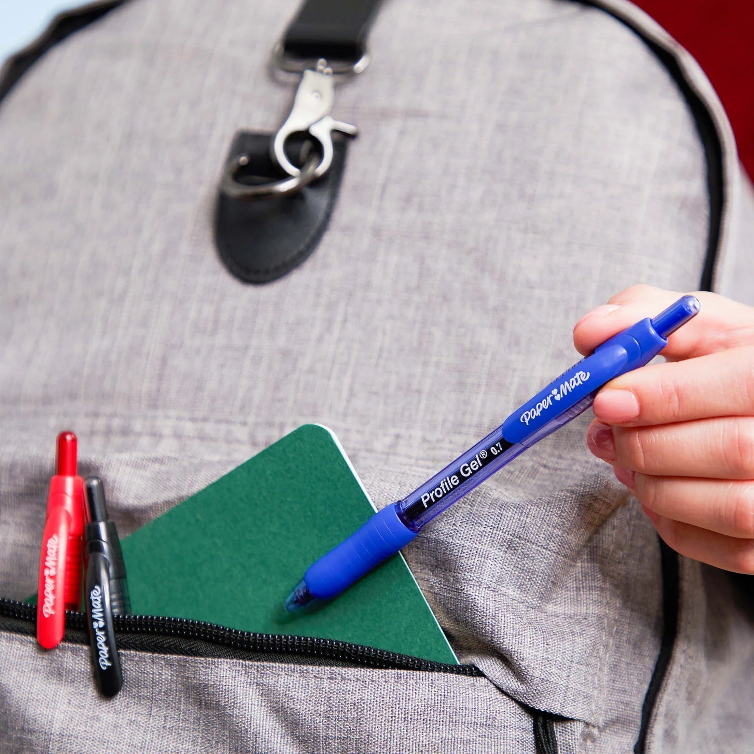 Profile Retractable Gel Pens, 0.7 Mm, Black, 4 Count