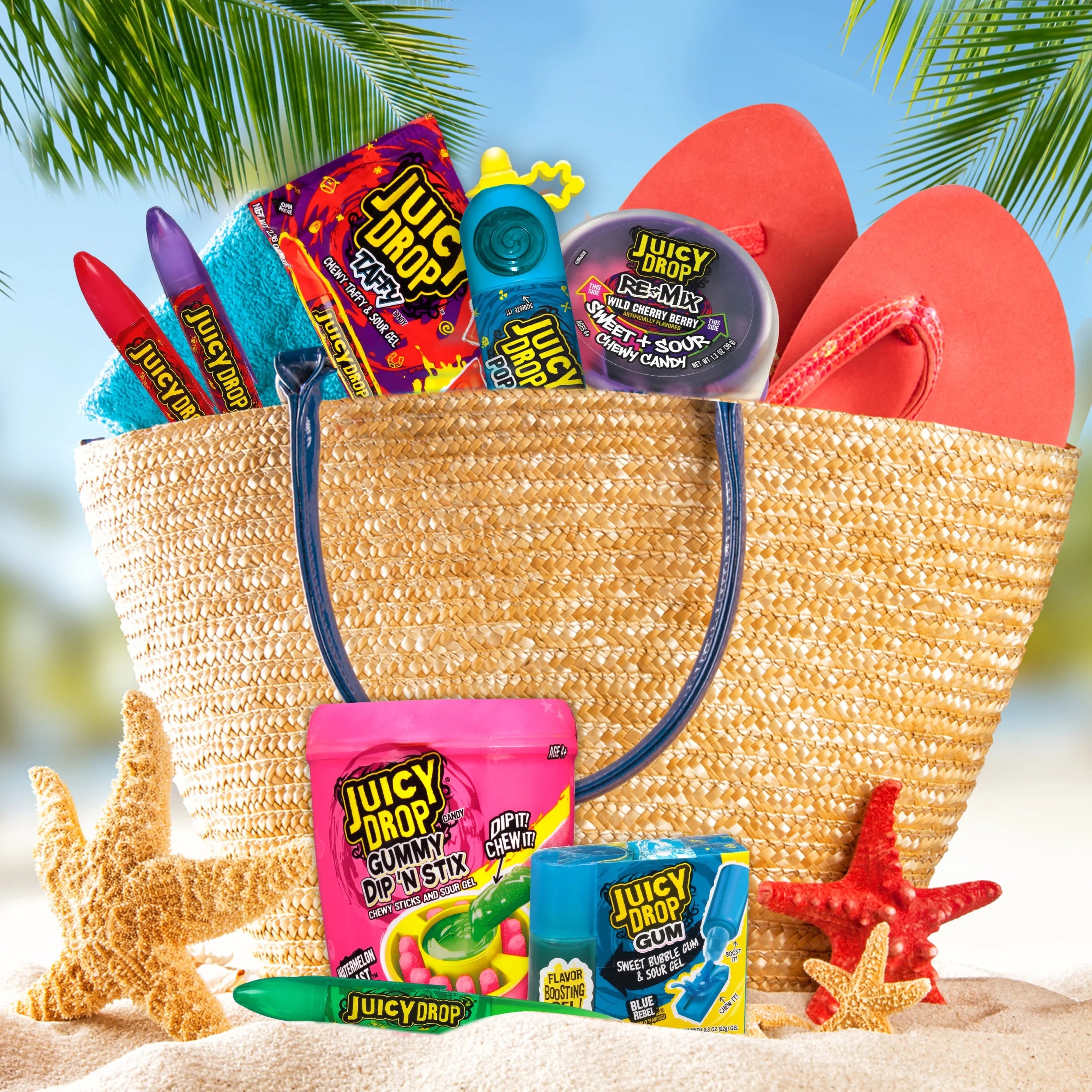 Candy, Assorted Fruity Flavors, Sour Gel Candy, .5 Oz, Pen (Flavor May Vary)