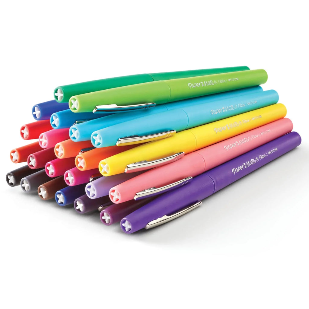 Flair Felt Tip Pens, Medium Point, Limited Edition Candy Pop Pack, Box of 24