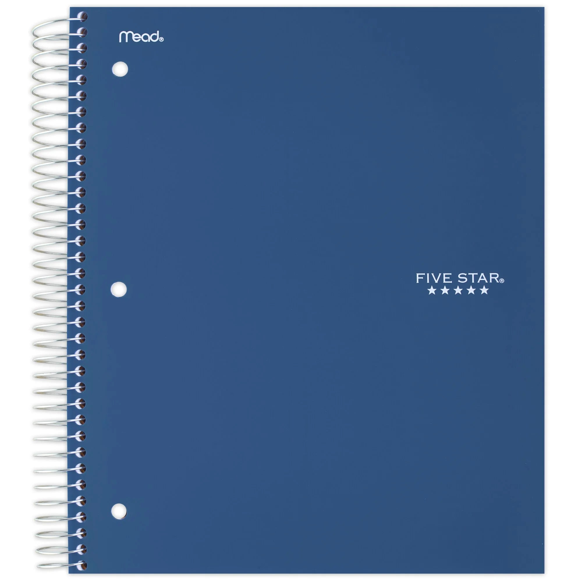 Spiral Notebook + Study App, 5 Subject, College Ruled, 8.5" X 11"