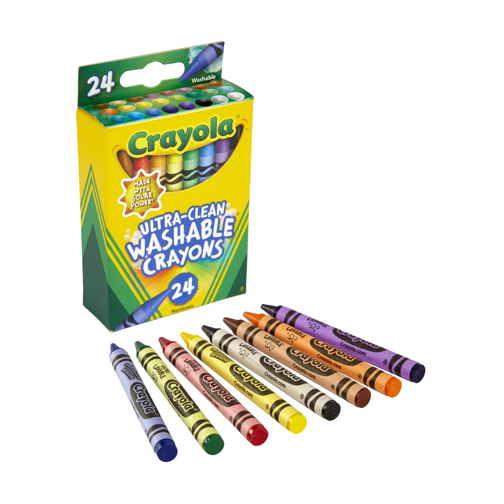 Ultra-Clean Washable Crayons, 24 Ct, School Supplies for Kids, Art Supplies, Gifts for Kids