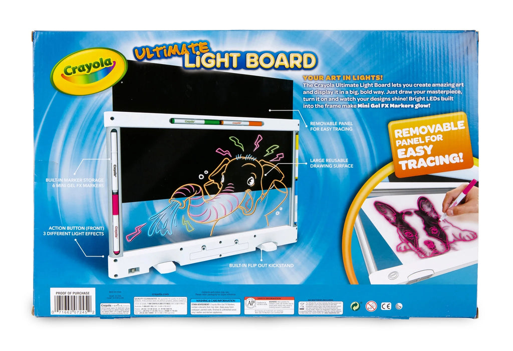 Ultimate Light Board, White, Holiday & Christmas Gifts for Kids, LED Tracing & Drawing Board, Light up Toy, Gift, Ages 6 & Up