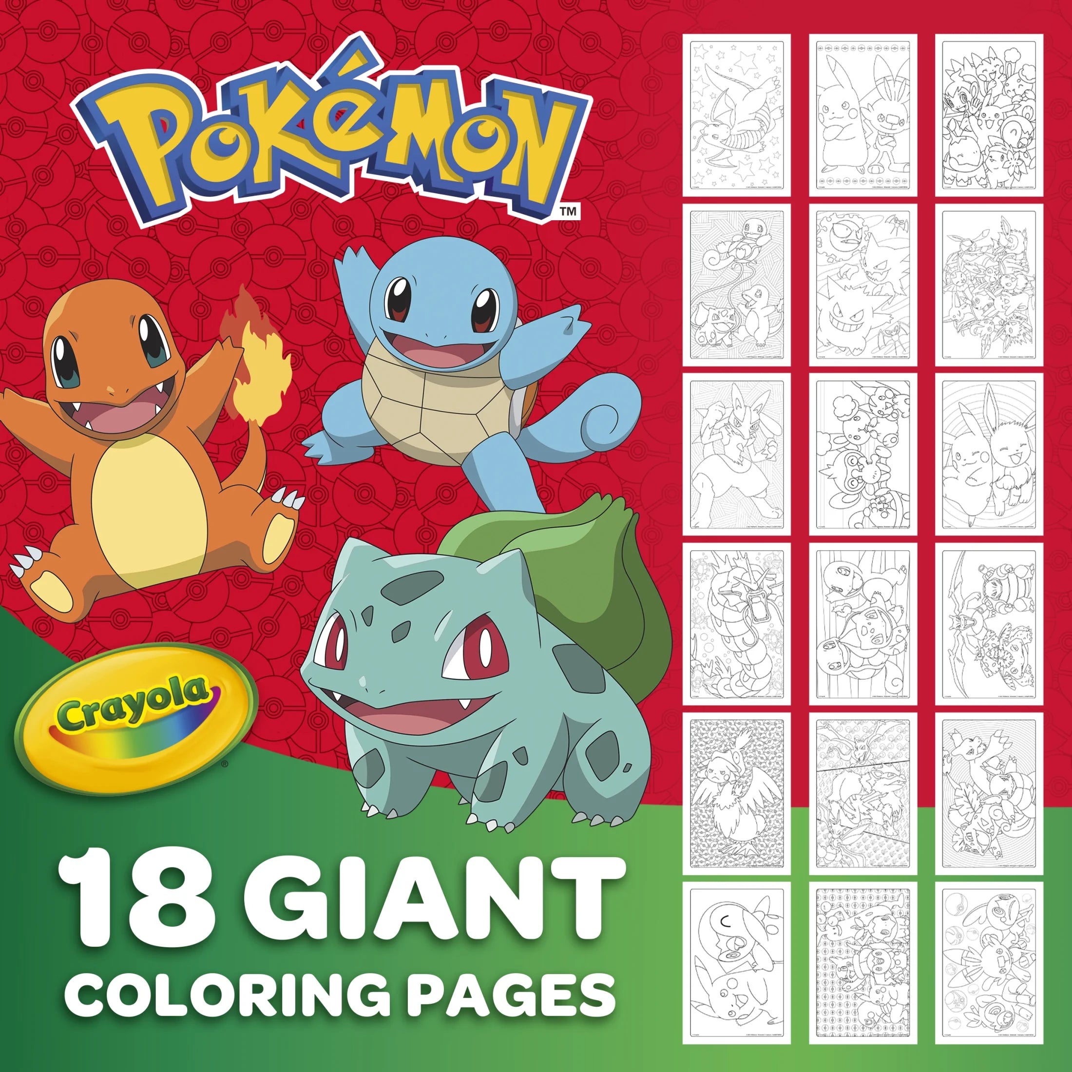 Pokémon Giant Coloring Pages, Kids Coloring Activities, Gifts for Kids, Ages 3+