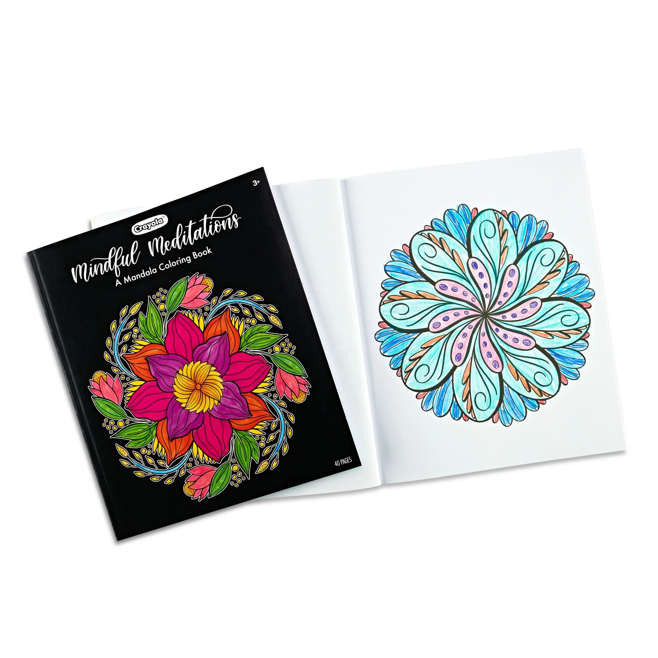 (2 Pack)  Mandala Coloring Book, 40 Pgs, Adult Coloring Book, Mindful Meditations, Mothers Day, Gifts for Teachers and Teens, Ages 8+