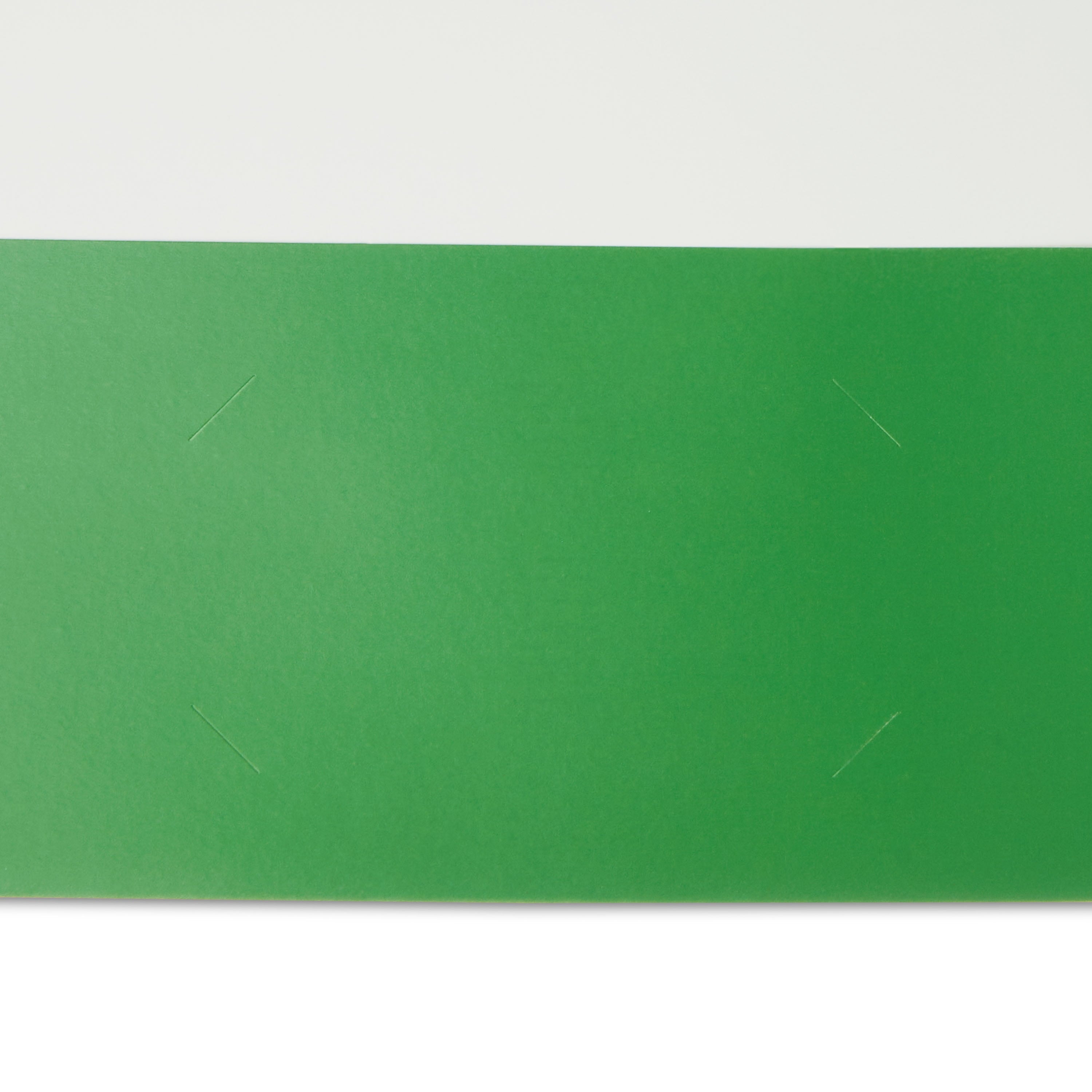 Letter Size 2-Pocket Paper Folder, Solid Green Color