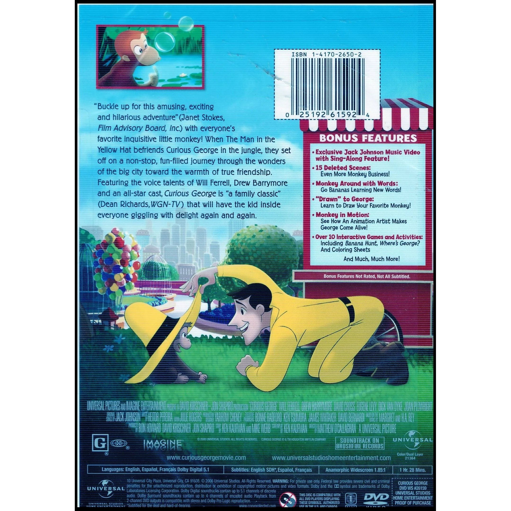 - Curious George [DIGITAL VIDEO DISC]