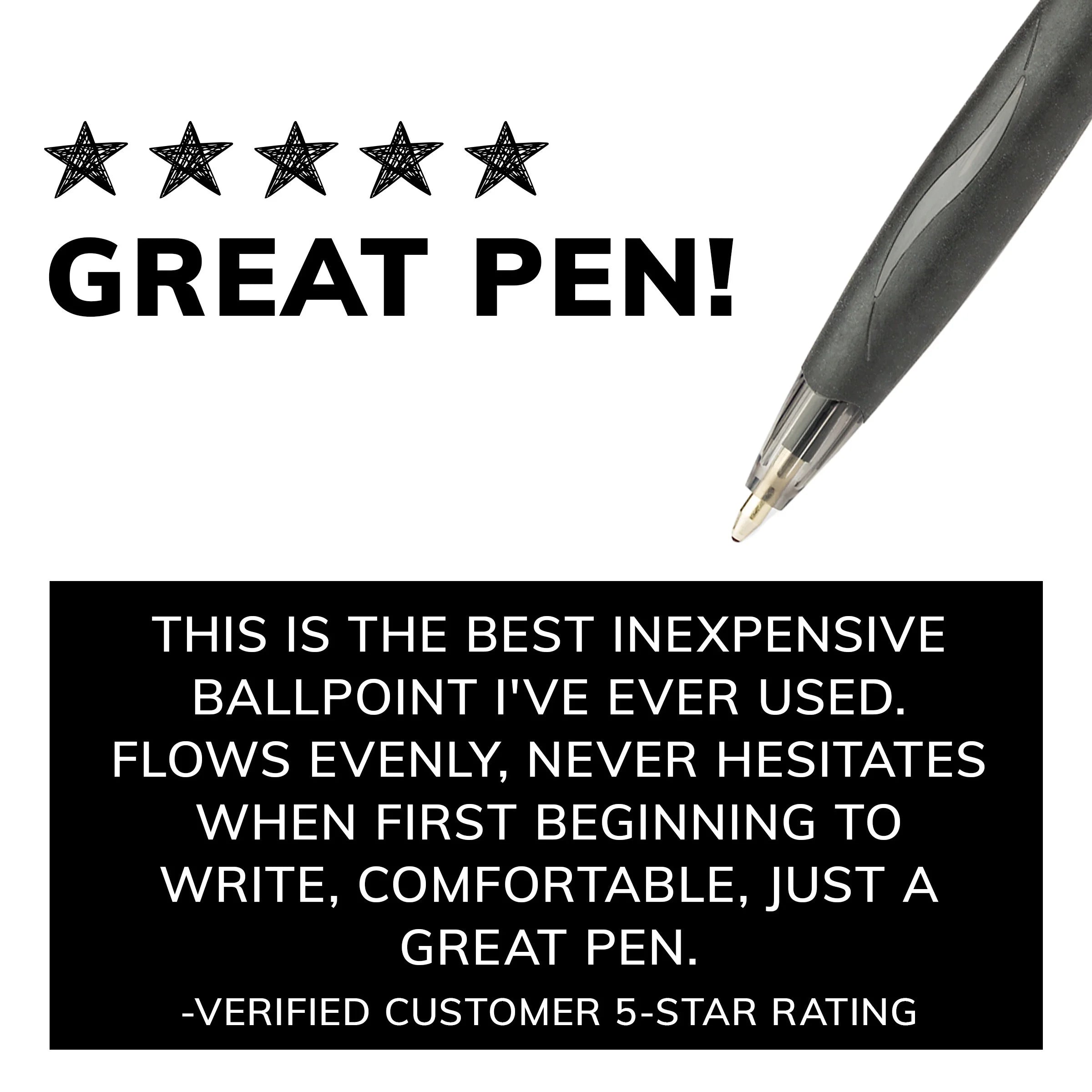 Glide Ballpoint Pen, Medium Point, 1.0 Mm, Blue Ink, 4 Count