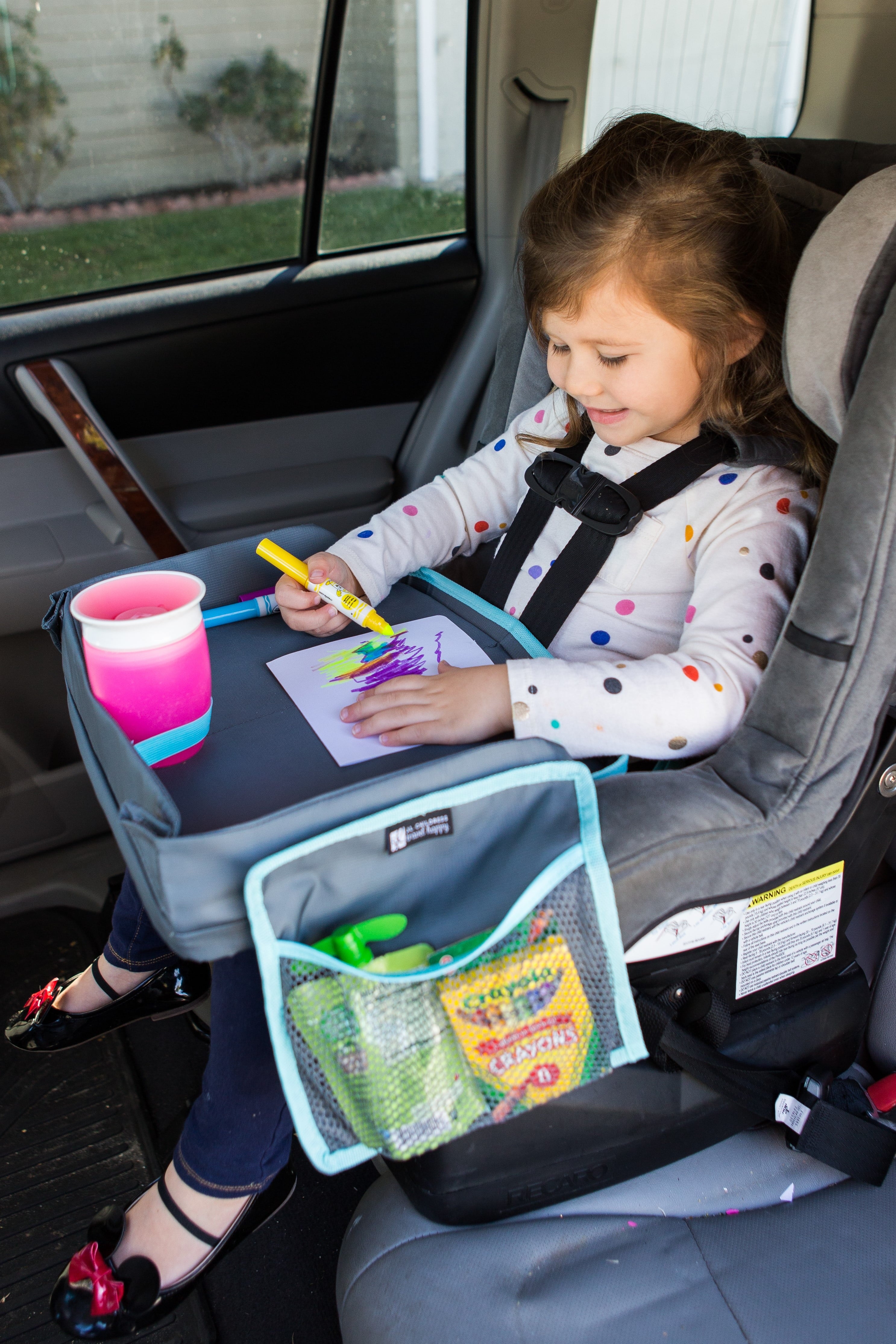 3-In-1 Travel Lap Tray and Ipad Tablet Holder for Kids. 3 and Up