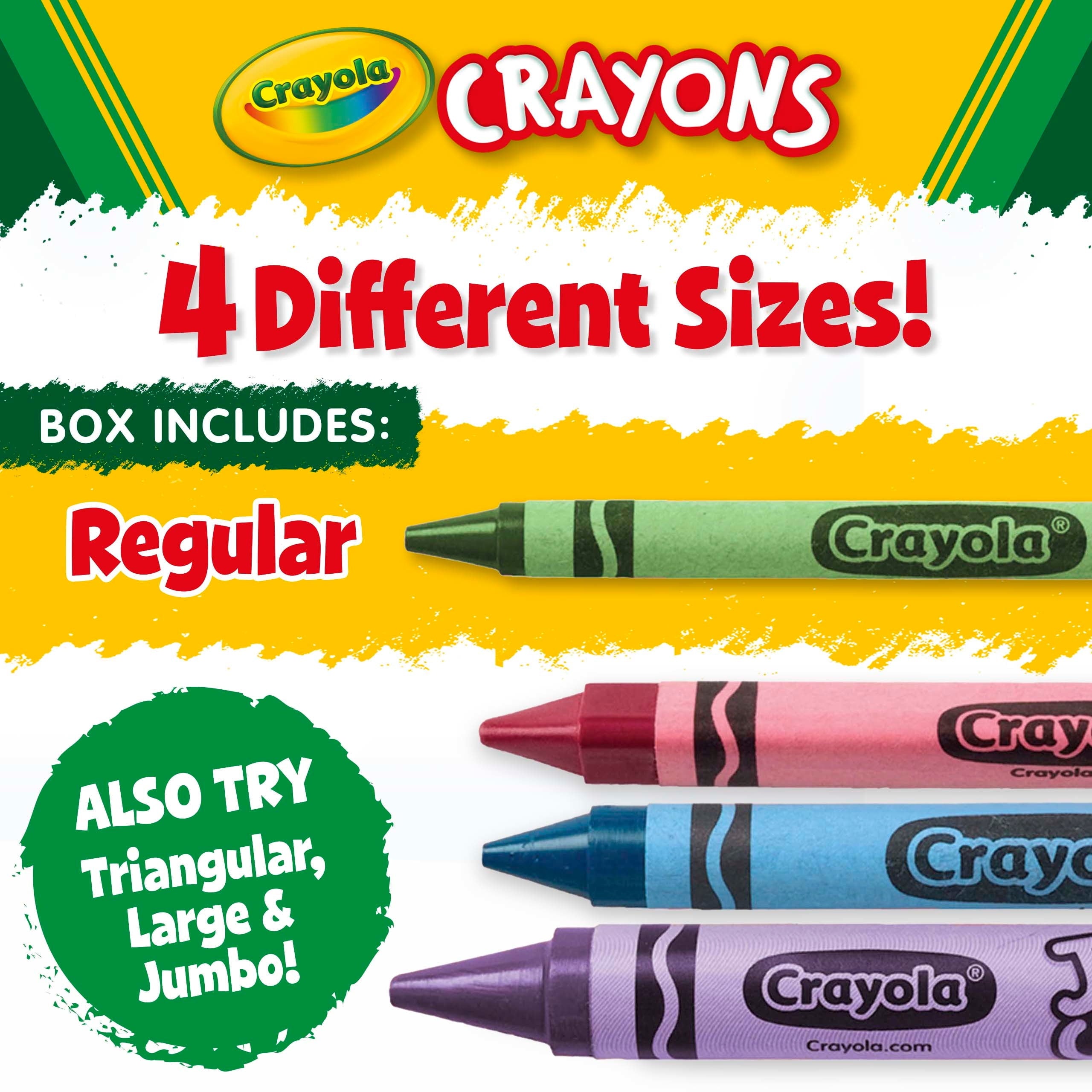 Crayons, 24 Count, Back to School Supplies, Classroom Must Haves for Teachers, Classic Colors, Gifts, 3+