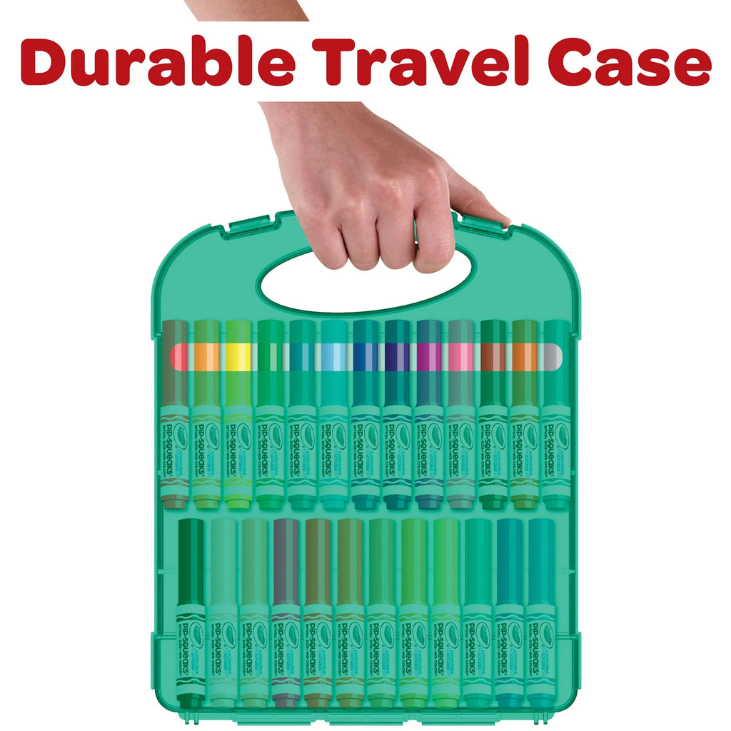 Pip Squeaks Washable Markers Set, Arts and Crafts Set, Gift for Kids, Ages 4, 5, 6, 7