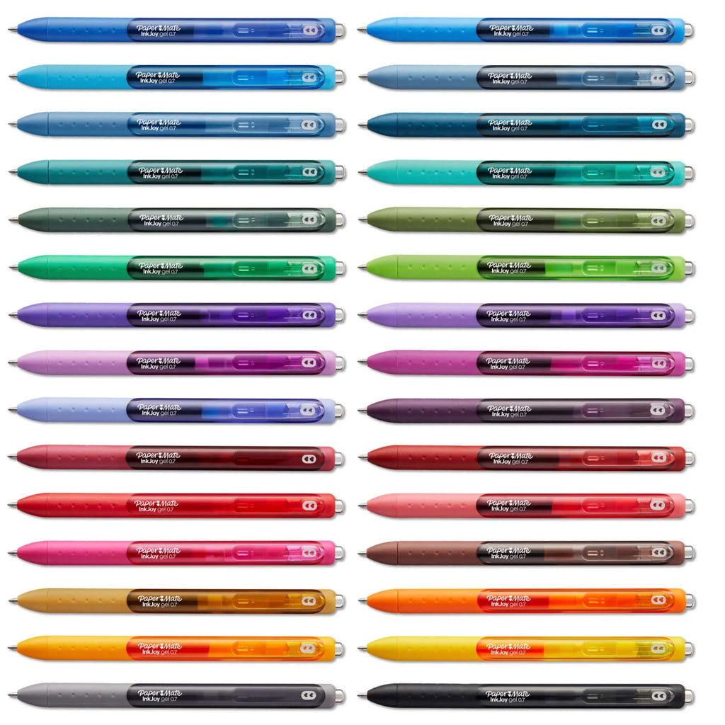 Inkjoy Pens, Gel Pens, Medium Point (0.7 Mm), Assorted, 30 Count