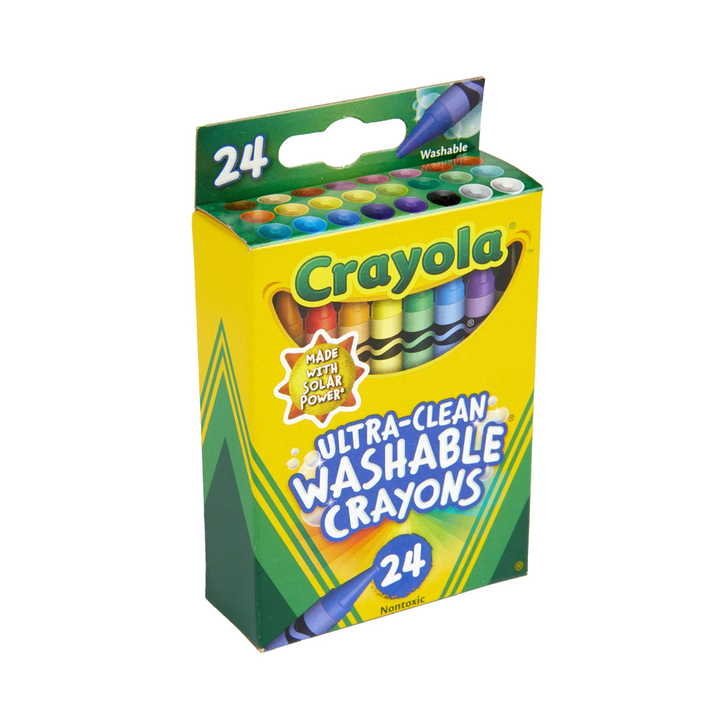 Ultra-Clean Washable Crayons, 24 Ct, School Supplies for Kids, Art Supplies, Gifts for Kids