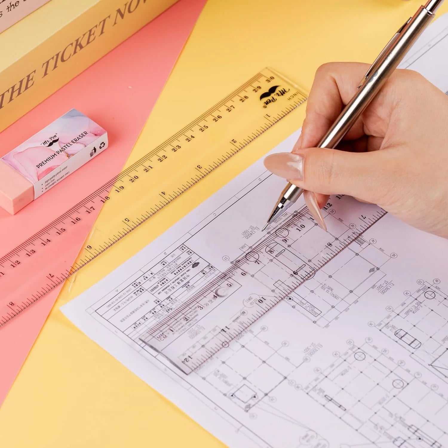 - Clear Ruler, 12-Inch, 24 Pcs, Metric & Imperial, Clear Plastic Ruler 12 Inch, 12 Inch Ruler, Clear Ruler 12 Inch