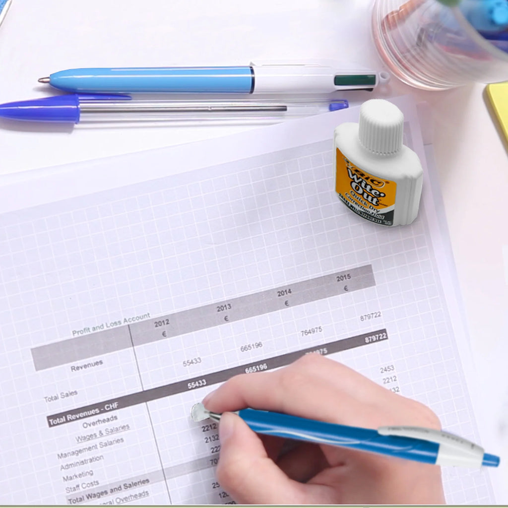 (6 Pack)  Wite-Out Correction Fluid, 20 Ml Bottle, White, Pack of 1