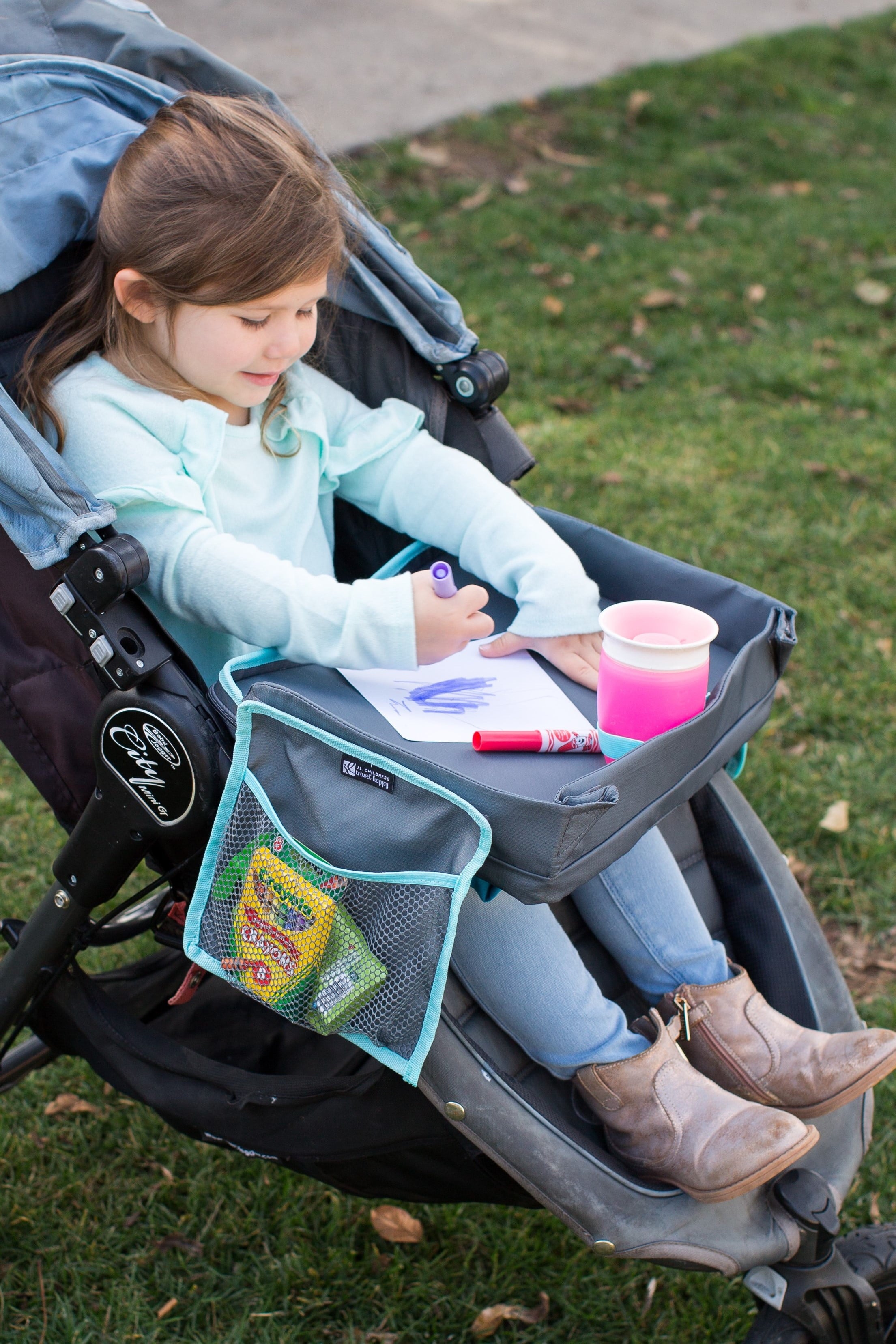 3-In-1 Travel Lap Tray and Ipad Tablet Holder for Kids. 3 and Up